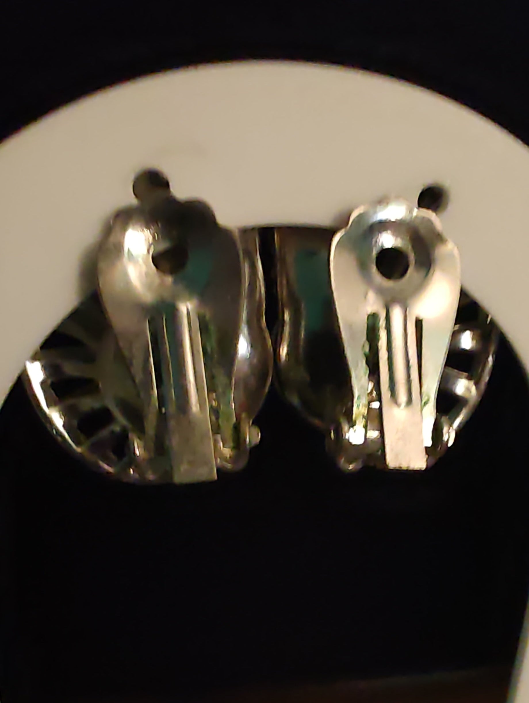 Vintage Fan-shaped Clip Earrings