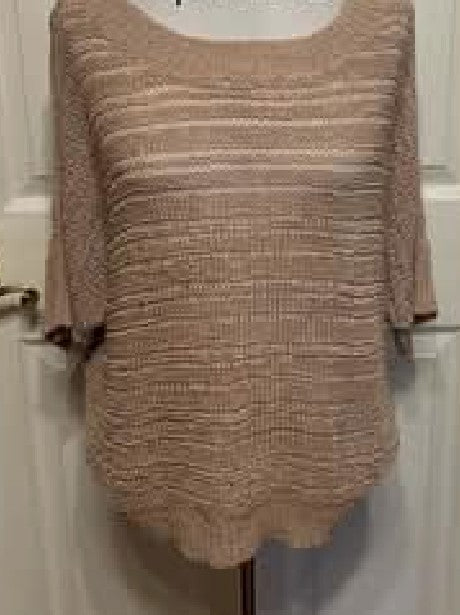 Apt 9 Beige Knit Top - size L