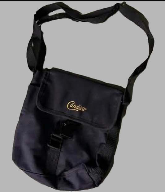 Candies Black Crossbody Bag with 3 Compartments