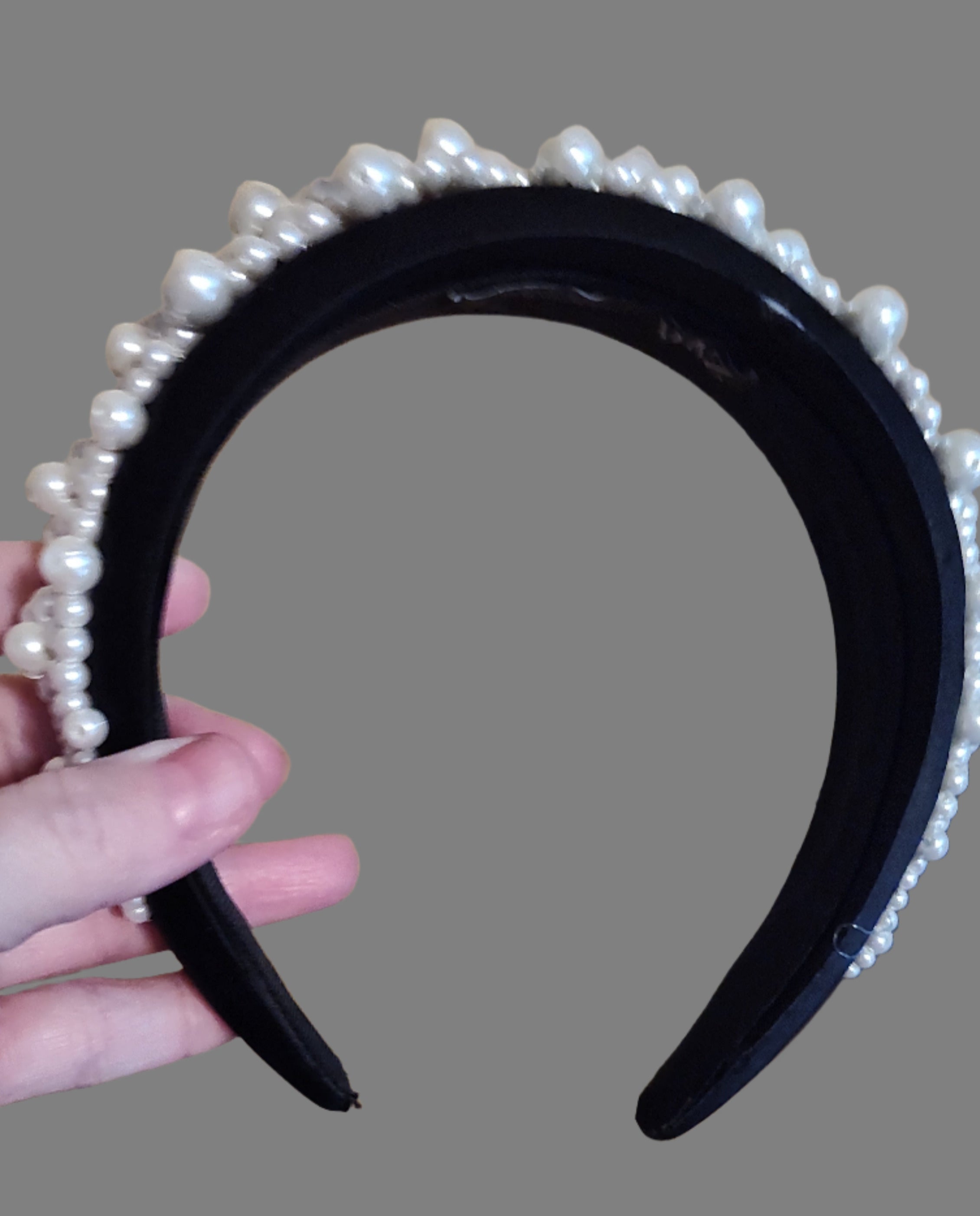 White Pearls Zara Headband