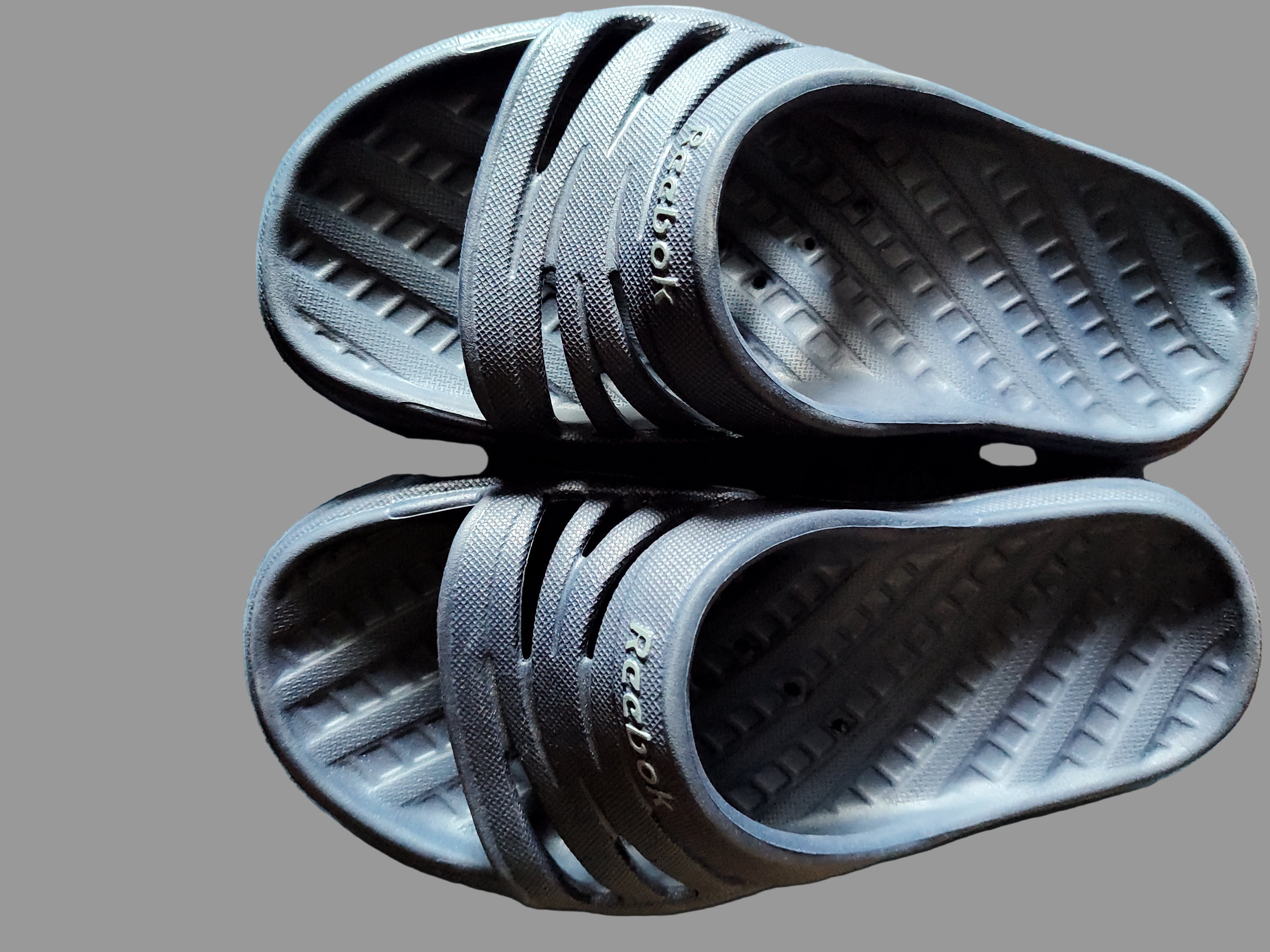 Adidas Navy Blue Shower Slides - size W7