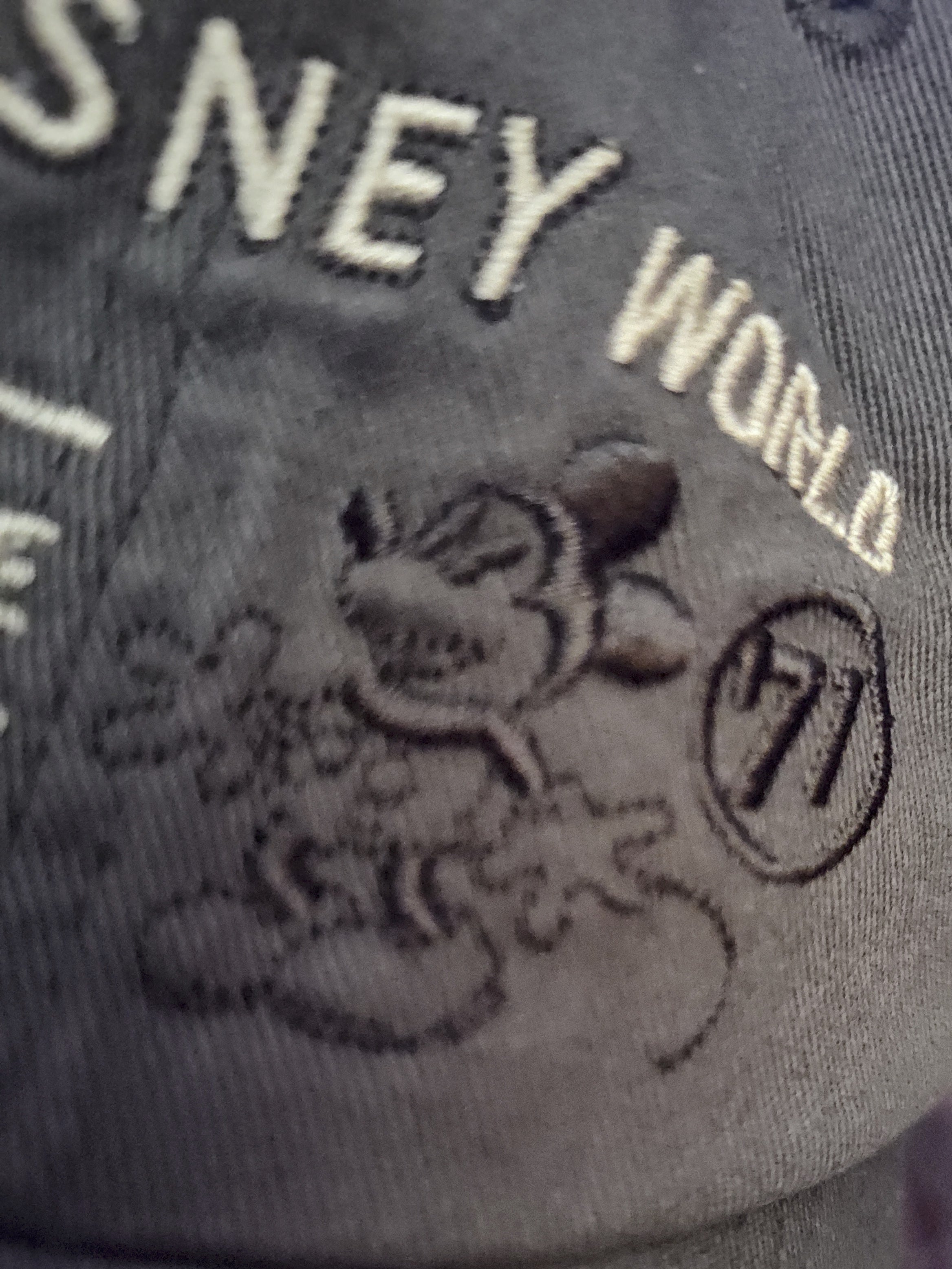 Walt Disney World The Vintage Characters Olive Adjustable Cap