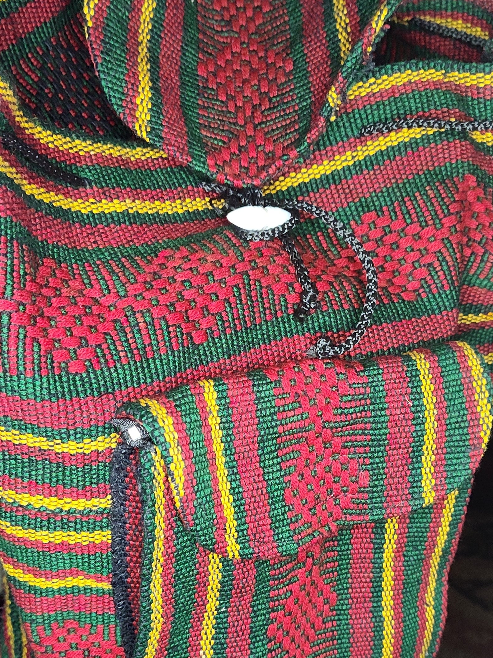 Artesanias Mr. Pinzon Mexican Woven Drawstring Unisex Large Backpack