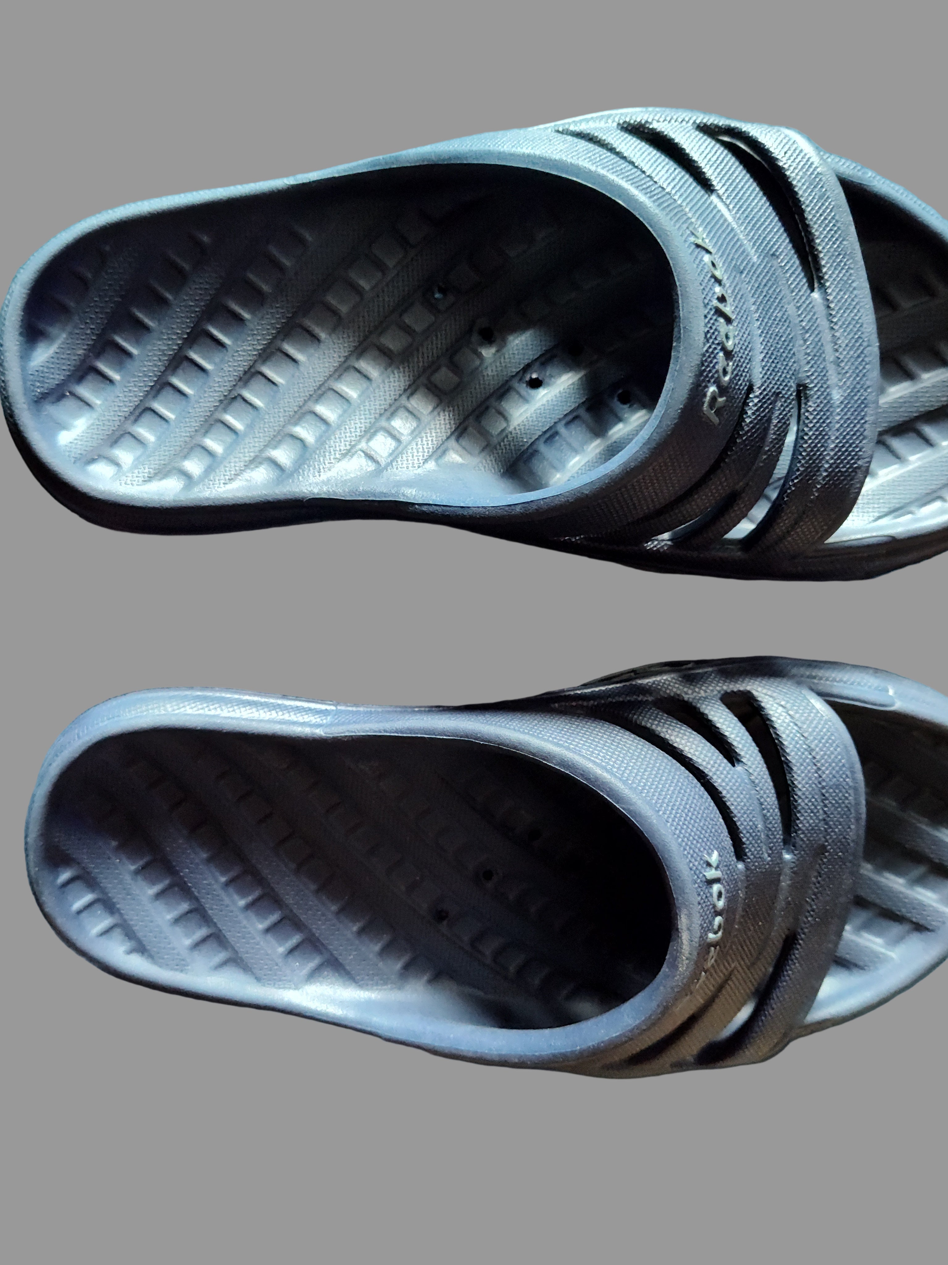 Adidas Navy Blue Shower Slides - size W7