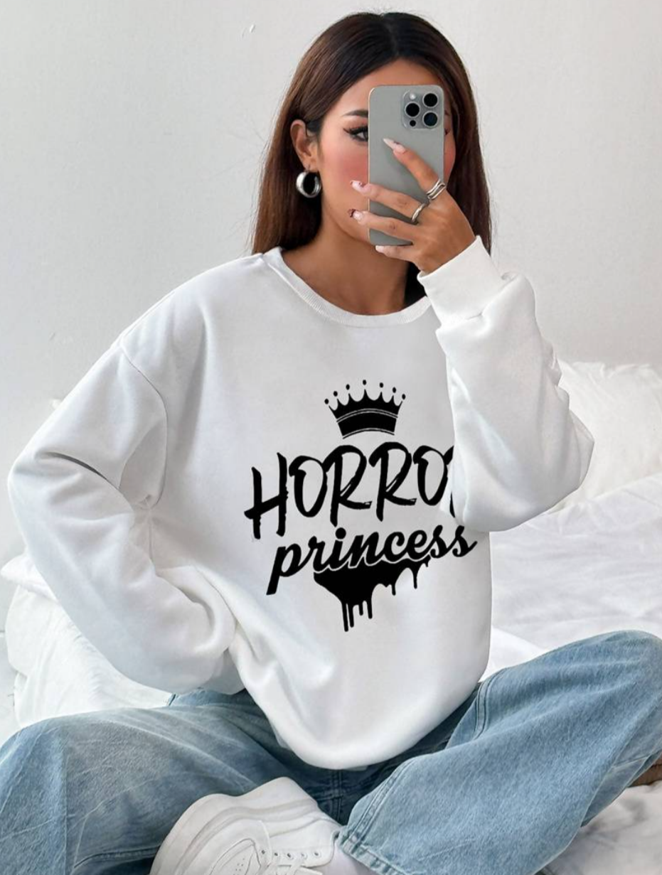 Women's Horror Princess Long Sleeve Sweatshirt