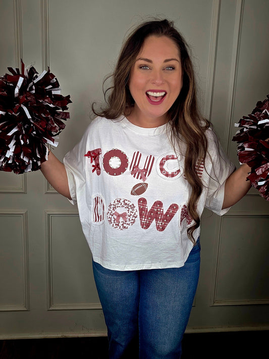 Bleacher Babe TOUCH DOWN Graphic T-shirt