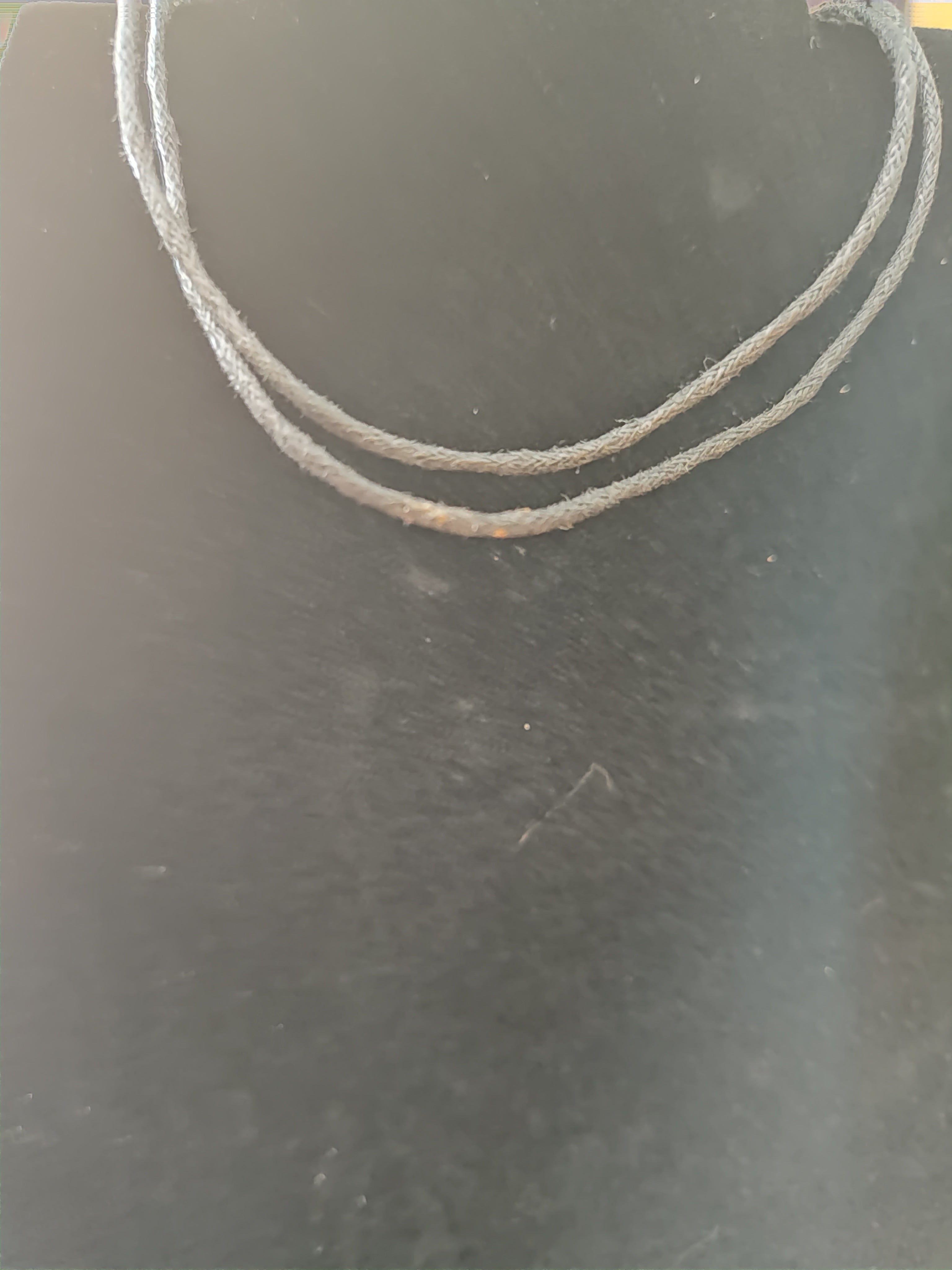 Hawaiian Fish Hook Pendant Tribal Necklace with Black Leather String