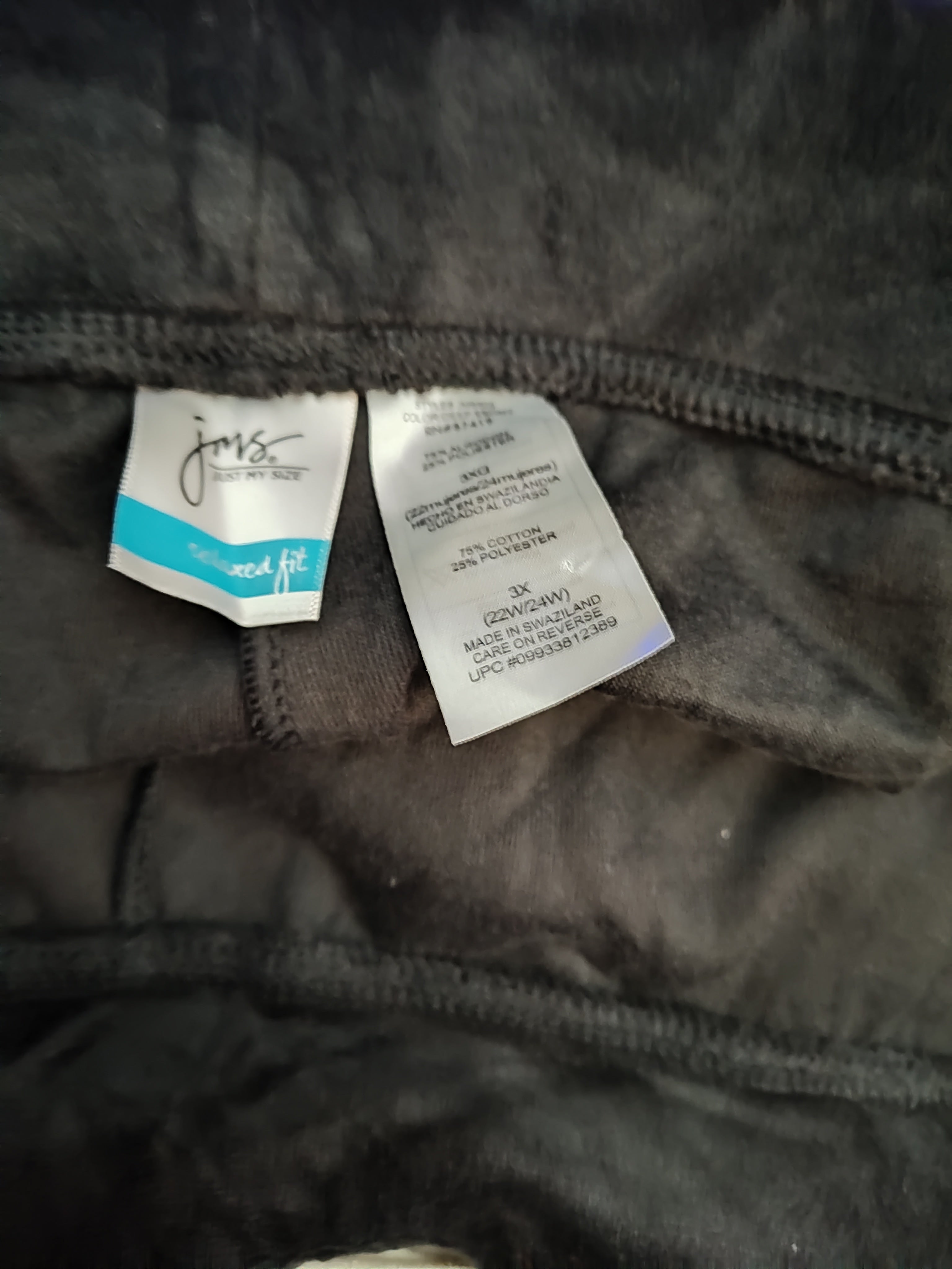 JMS Relaxed Fit Deep Ebony 2-piece Velour Track Suit - size 3X