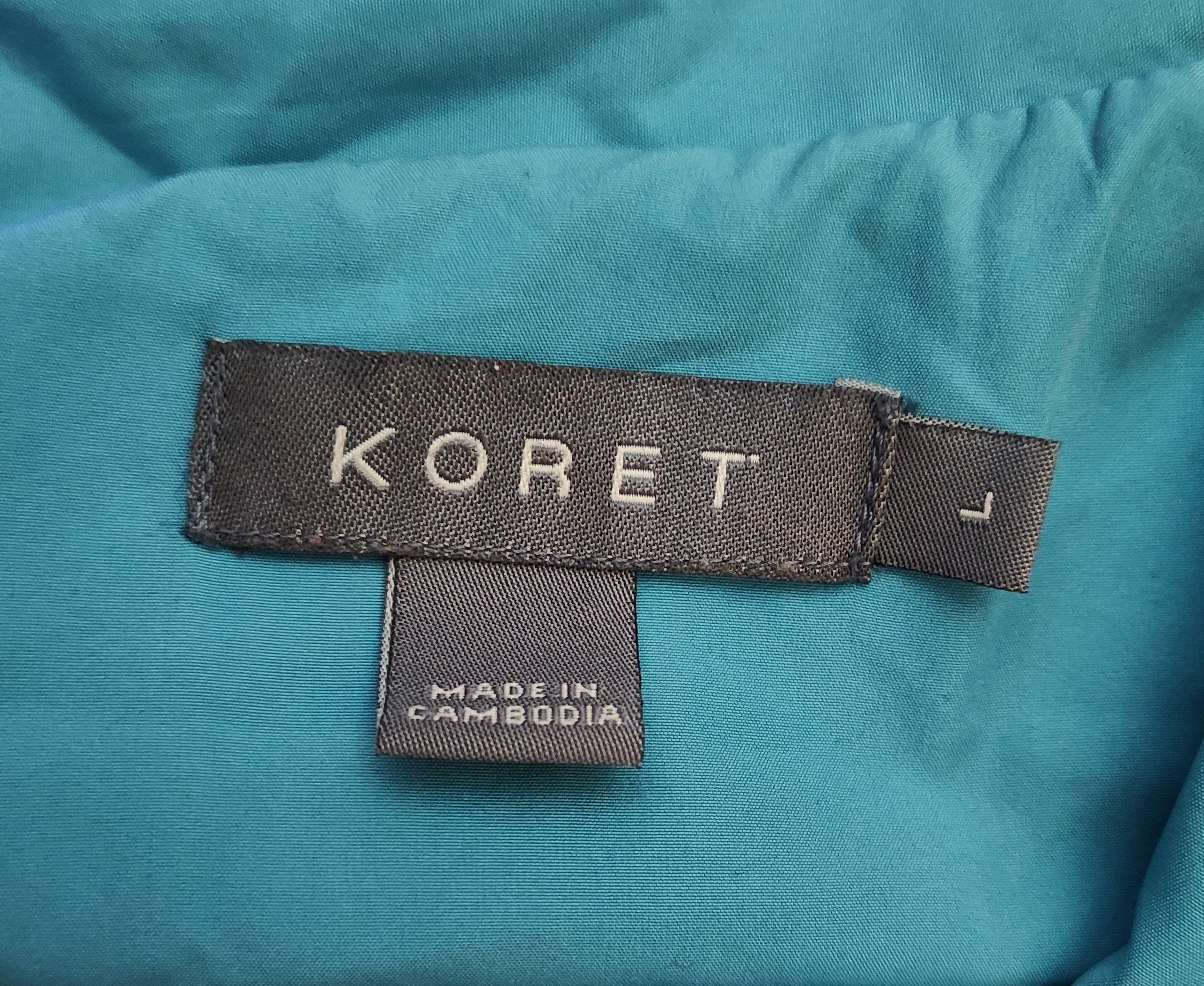 Koret Windbreaker Teal Jacket with Lining - size L