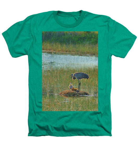 Sandhill Crane and Chicks in Malabar, Florida - Heathers T-Shirt
