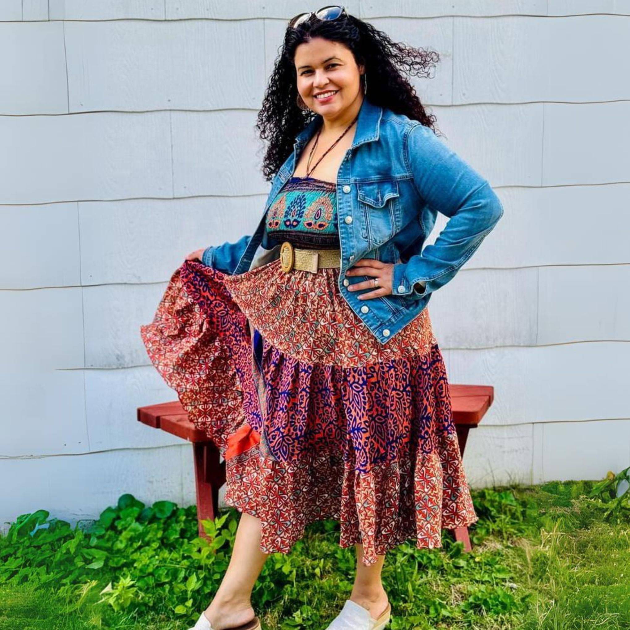 Sedona Colorful Patchwork Dress