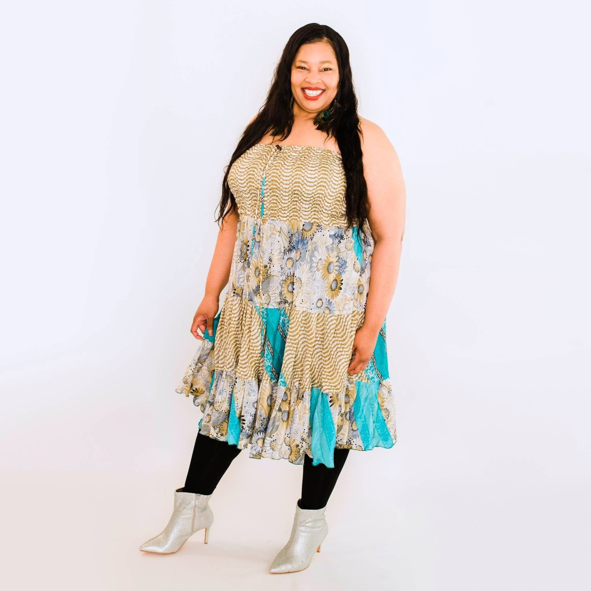Sedona Colorful Patchwork Dress