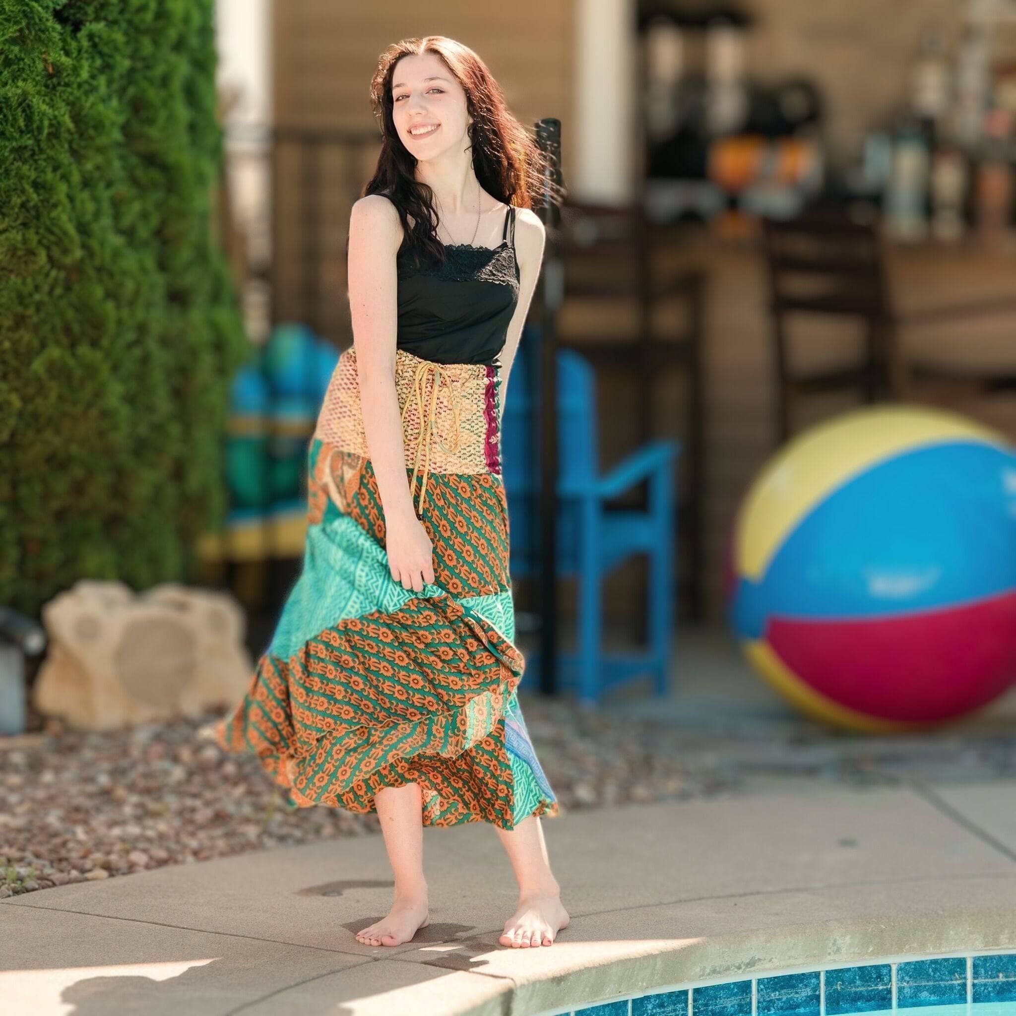 Sedona Colorful Patchwork Dress