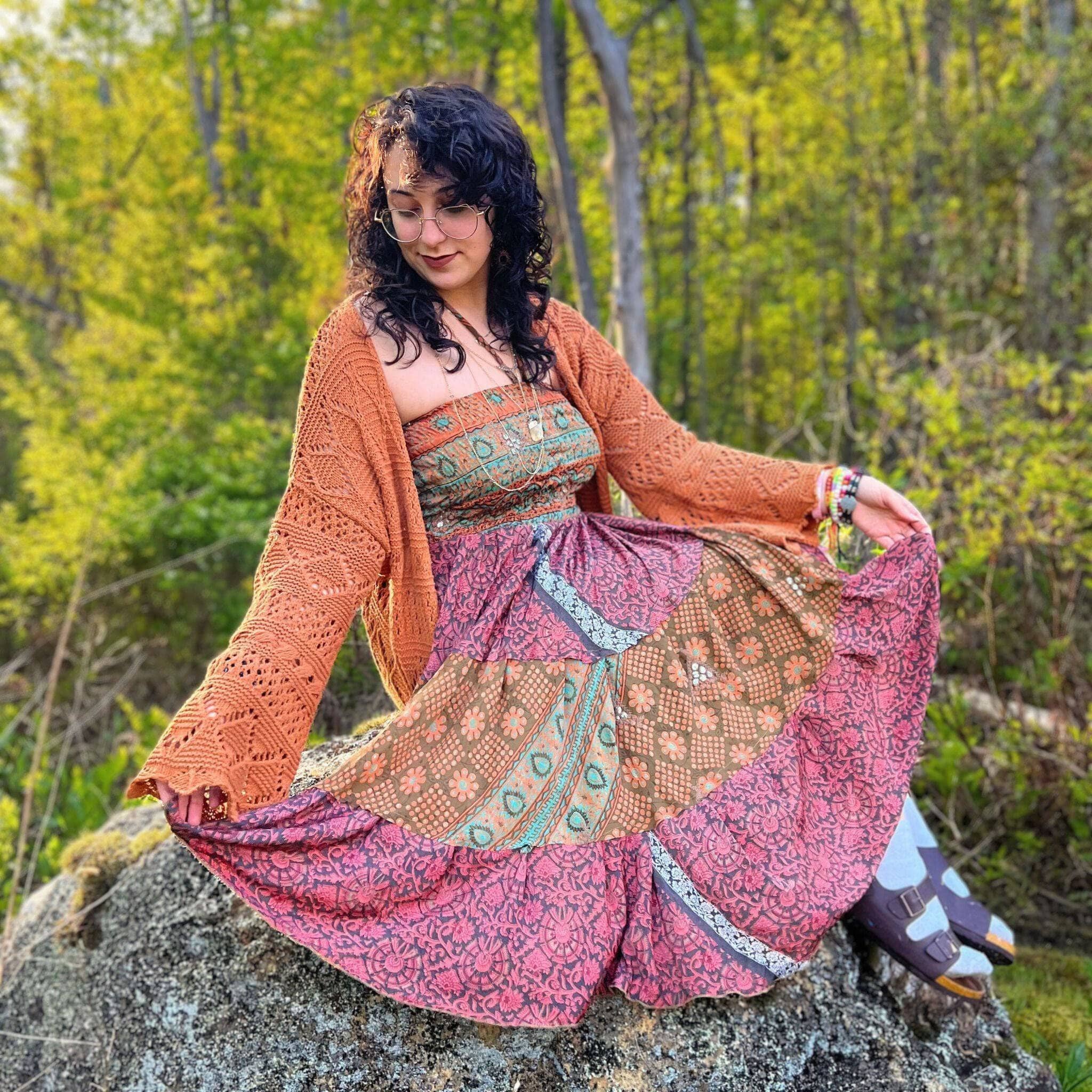 Sedona Colorful Patchwork Dress
