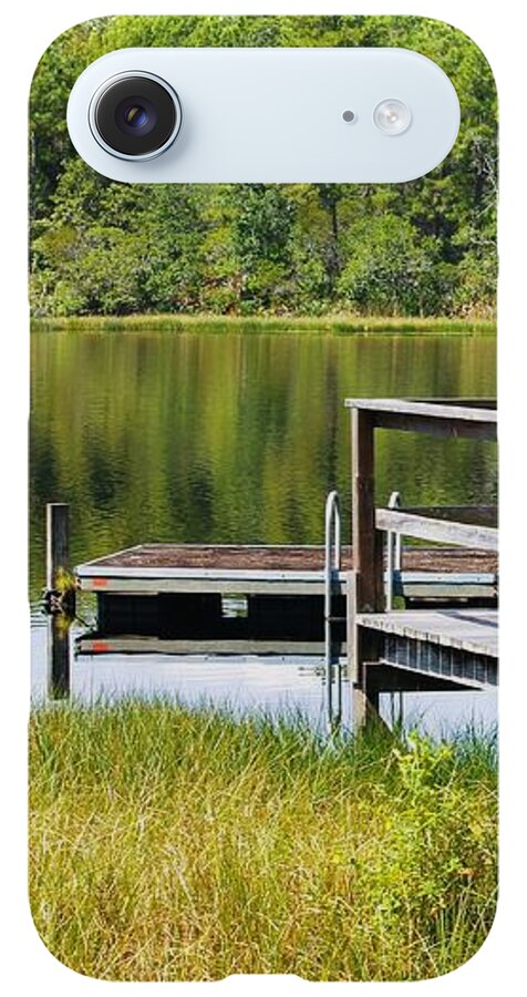 Serene Florida Lakeside Dock - Phone Case