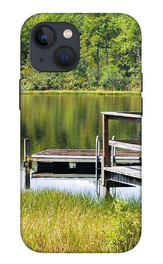 Serene Florida Lakeside Dock - Phone Case