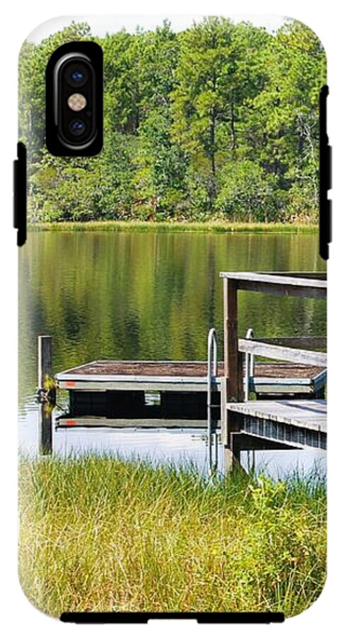 Serene Florida Lakeside Dock - Phone Case