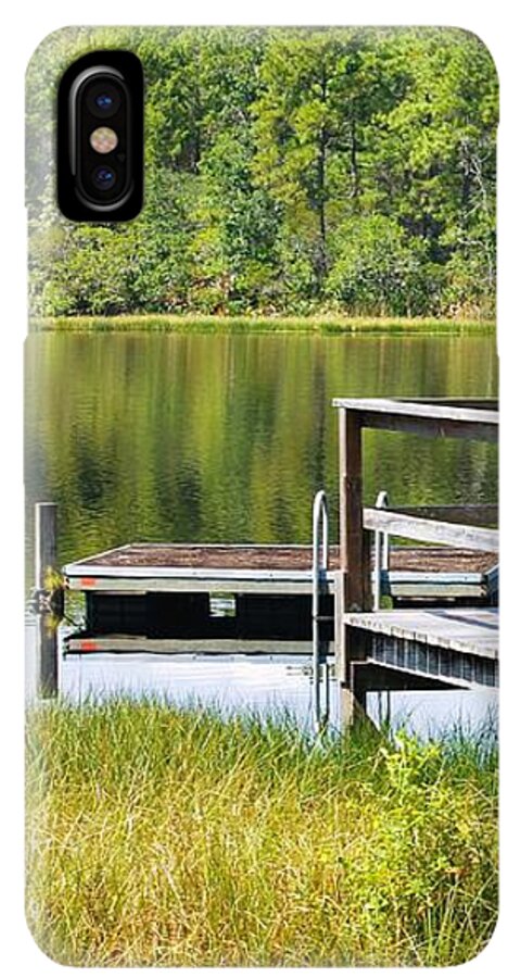 Serene Florida Lakeside Dock - Phone Case