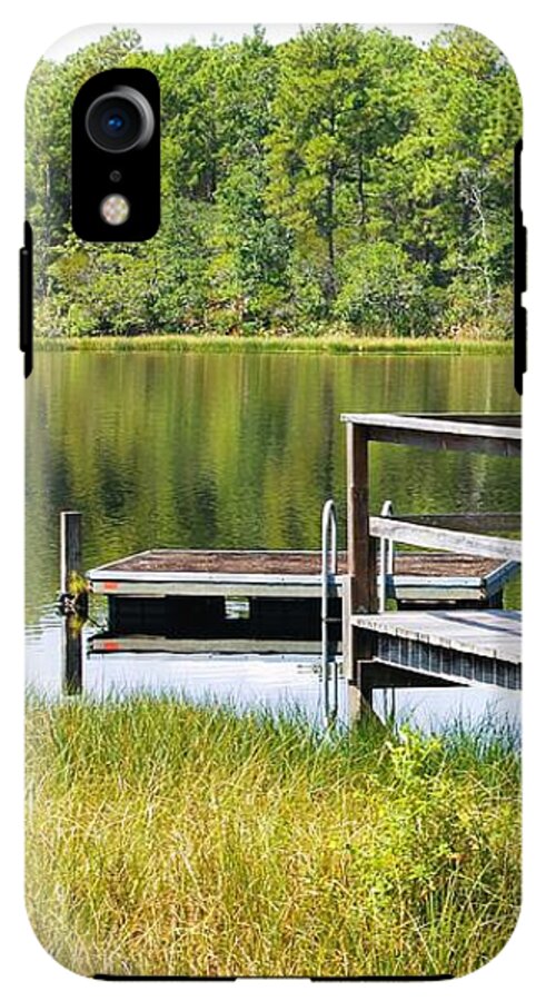 Serene Florida Lakeside Dock - Phone Case