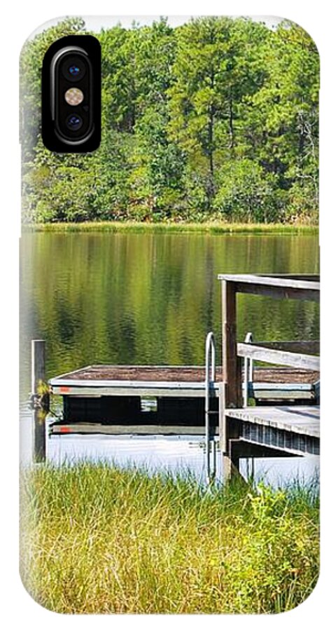 Serene Florida Lakeside Dock - Phone Case