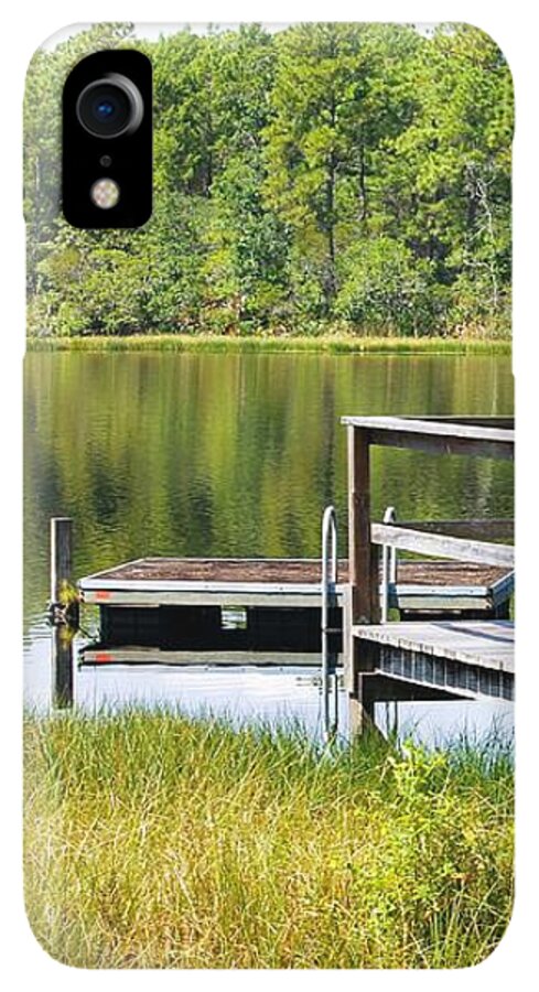 Serene Florida Lakeside Dock - Phone Case