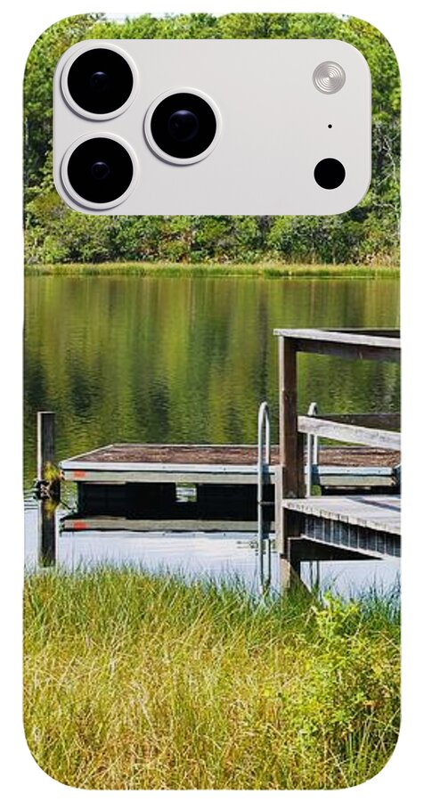 Serene Florida Lakeside Dock - Phone Case