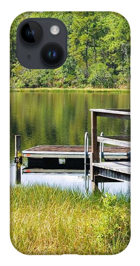 Serene Florida Lakeside Dock - Phone Case