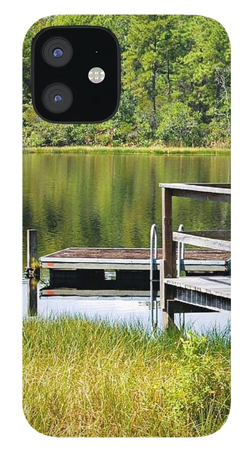 Serene Florida Lakeside Dock - Phone Case
