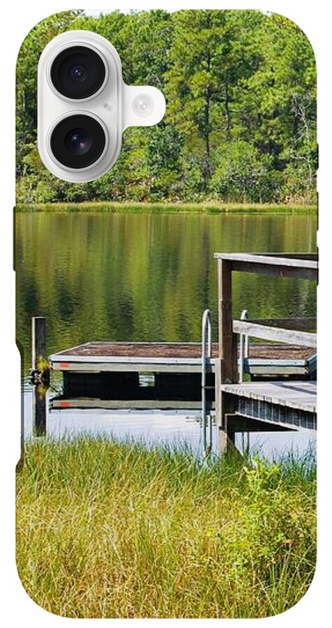 Serene Florida Lakeside Dock - Phone Case