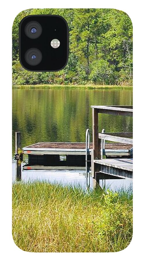 Serene Florida Lakeside Dock - Phone Case
