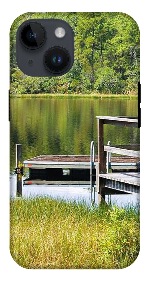 Serene Florida Lakeside Dock - Phone Case