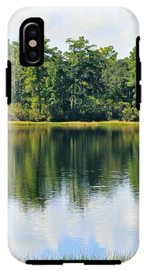Serene Horse Shoe South Lake in Chuluota Florida - Phone Case