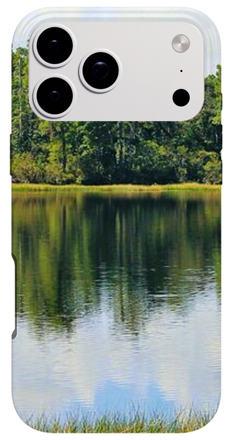 Serene Horse Shoe South Lake in Chuluota Florida - Phone Case