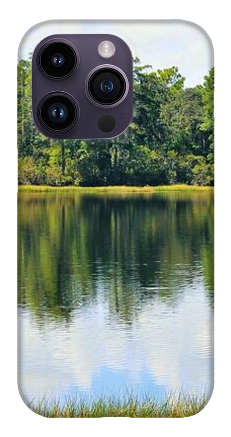 Serene Horse Shoe South Lake in Chuluota Florida - Phone Case