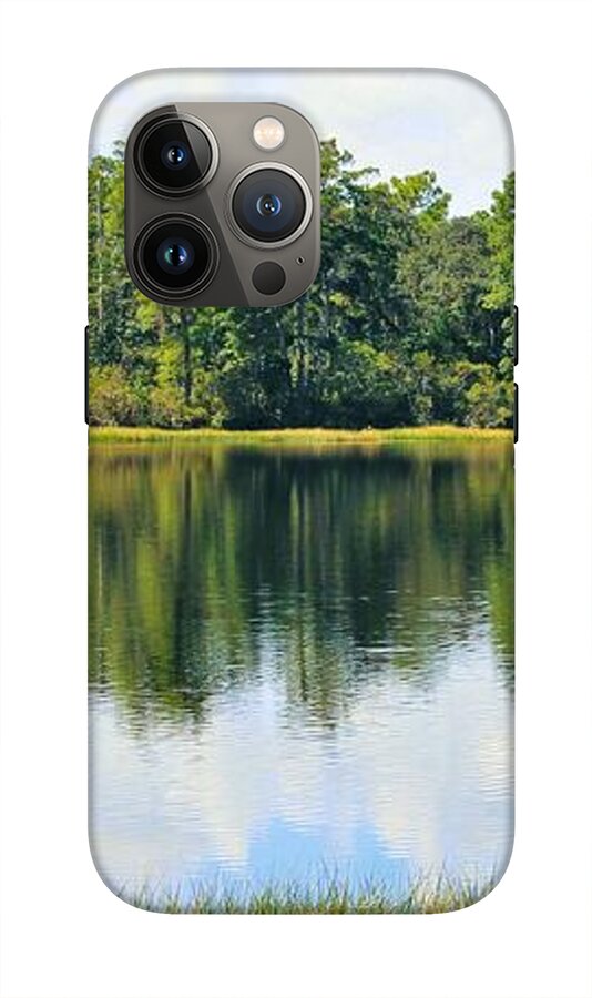 Serene Horse Shoe South Lake in Chuluota Florida - Phone Case