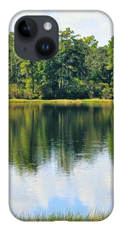 Serene Horse Shoe South Lake in Chuluota Florida - Phone Case