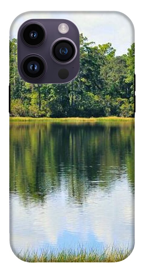 Serene Horse Shoe South Lake in Chuluota Florida - Phone Case