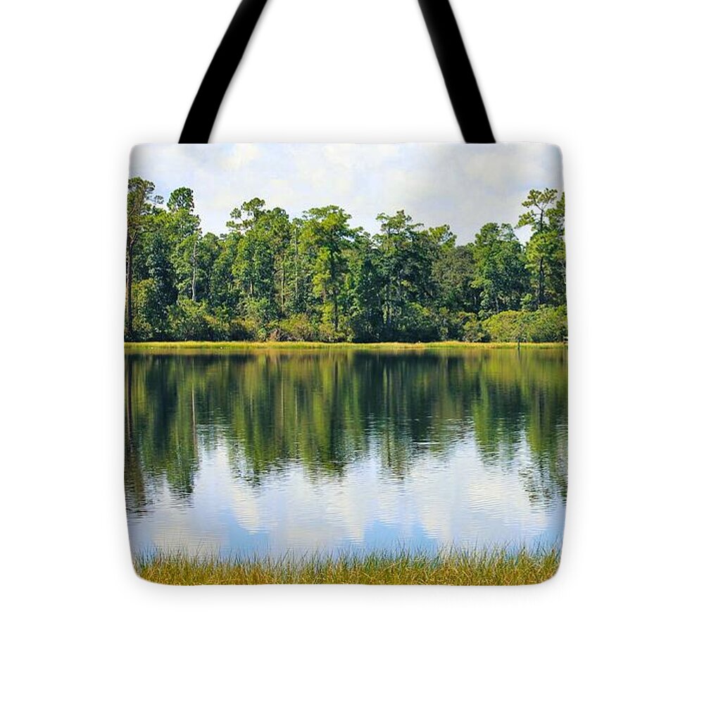 Serene Horse Shoe South Lake in Chuluota Florida - Tote Bag