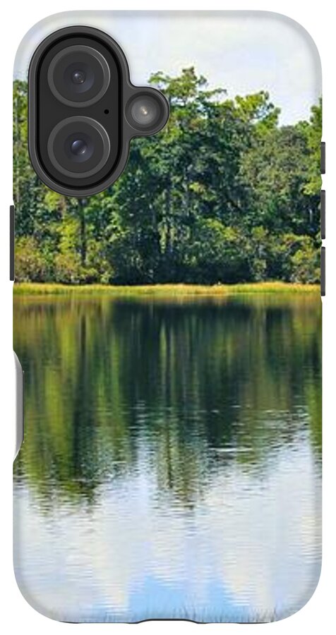 Serene Horse Shoe South Lake in Chuluota Florida - Phone Case