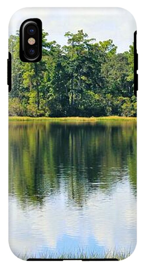 Serene Horse Shoe South Lake in Chuluota Florida - Phone Case