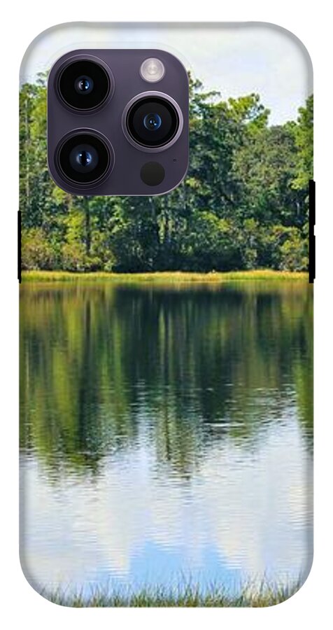 Serene Horse Shoe South Lake in Chuluota Florida - Phone Case