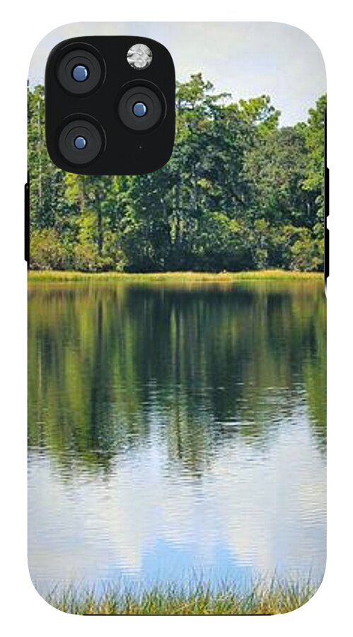 Serene Horse Shoe South Lake in Chuluota Florida - Phone Case