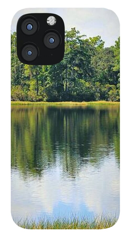 Serene Horse Shoe South Lake in Chuluota Florida - Phone Case