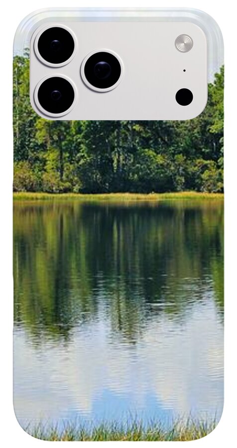 Serene Horse Shoe South Lake in Chuluota Florida - Phone Case