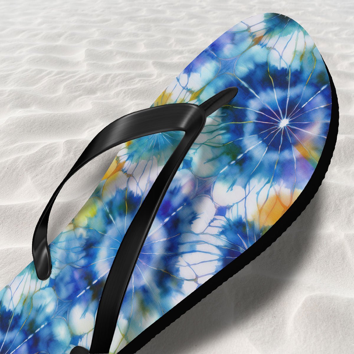 Shibori Tie-Dye Flip Flops 🩴 Summer Beach Sandals