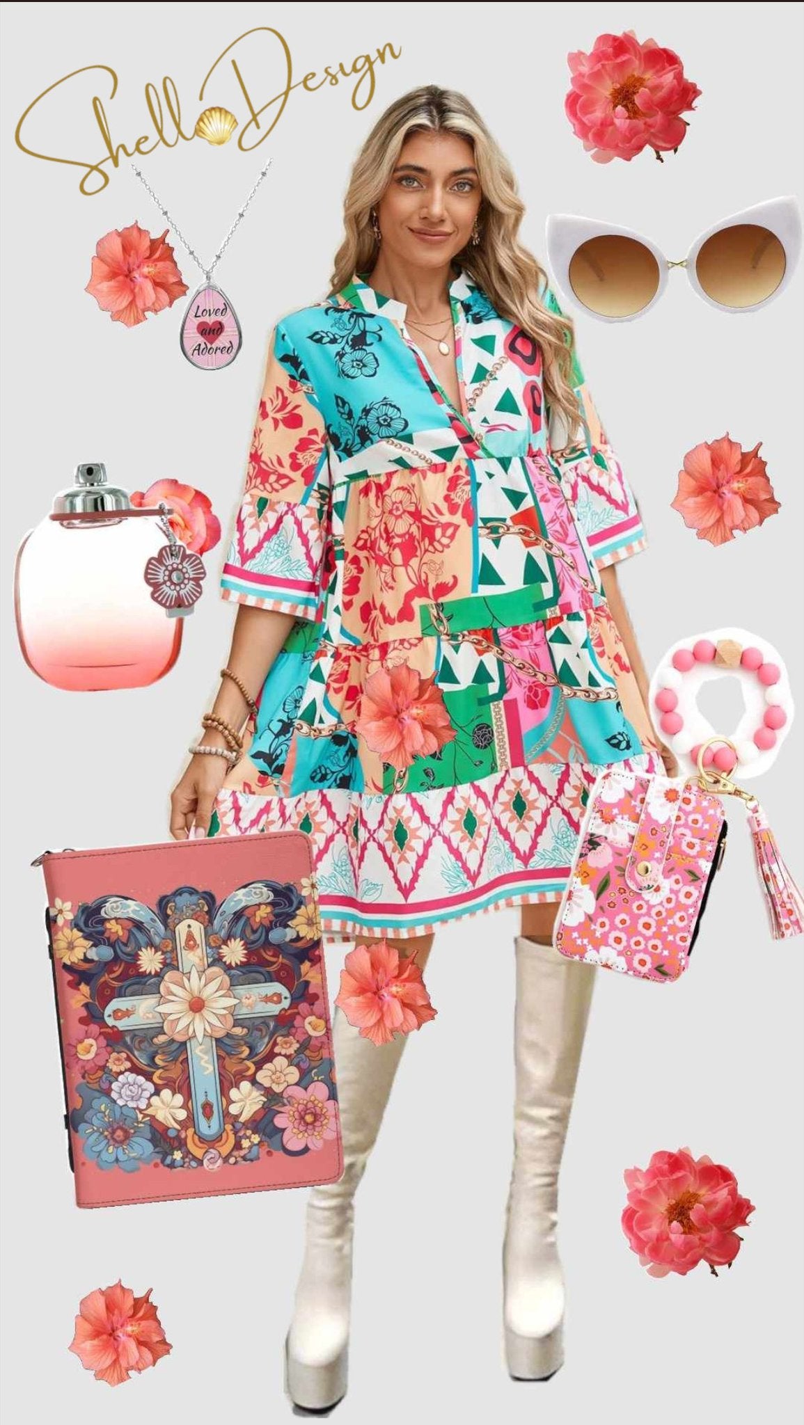 Coral Dream Dress Outfit Mix & Match Bundle