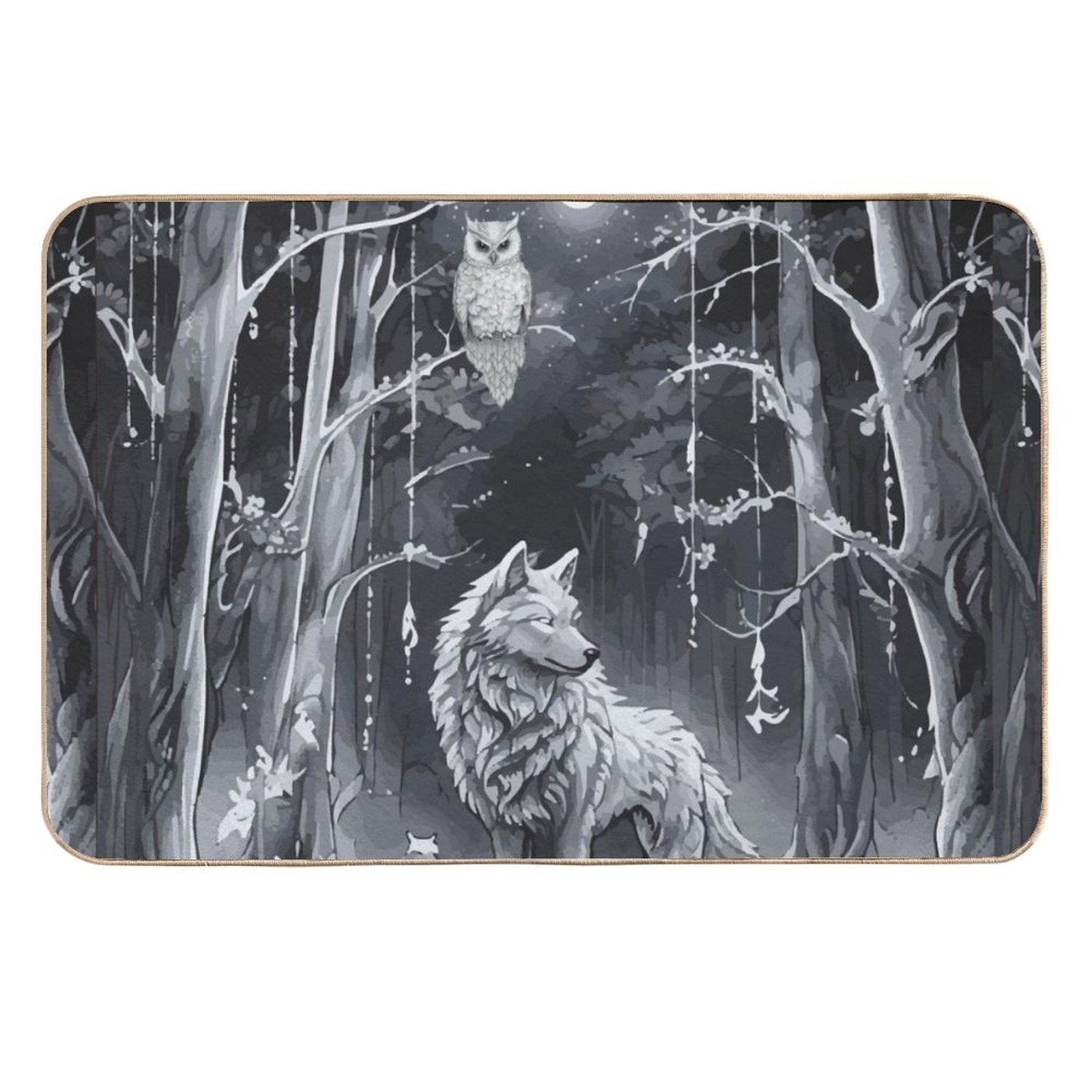 Ethereal Wolf in the Moonlight Bathroom Bundle