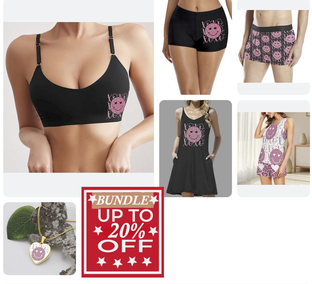 Pink Happy Face XO's Mix & Match Bundle