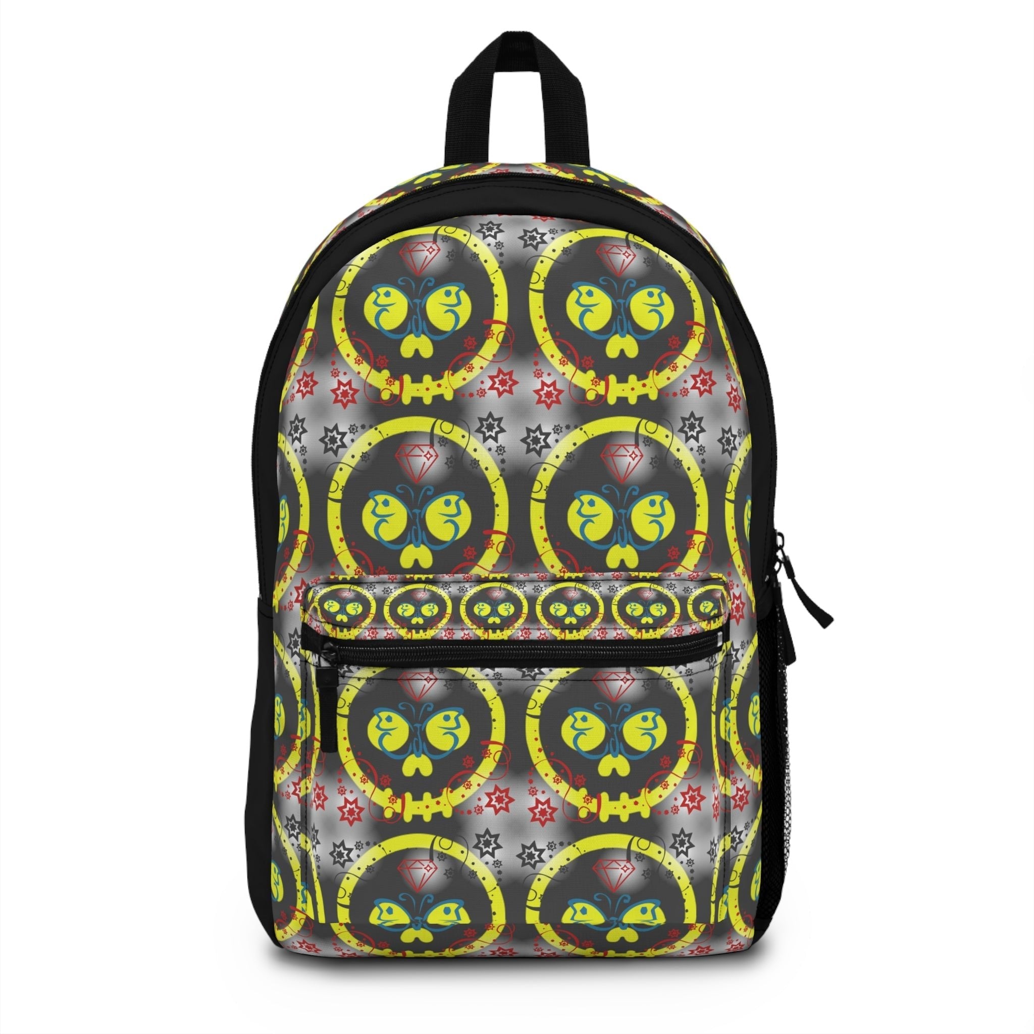 Graffiti Yellow Skulls Backpack Bundle