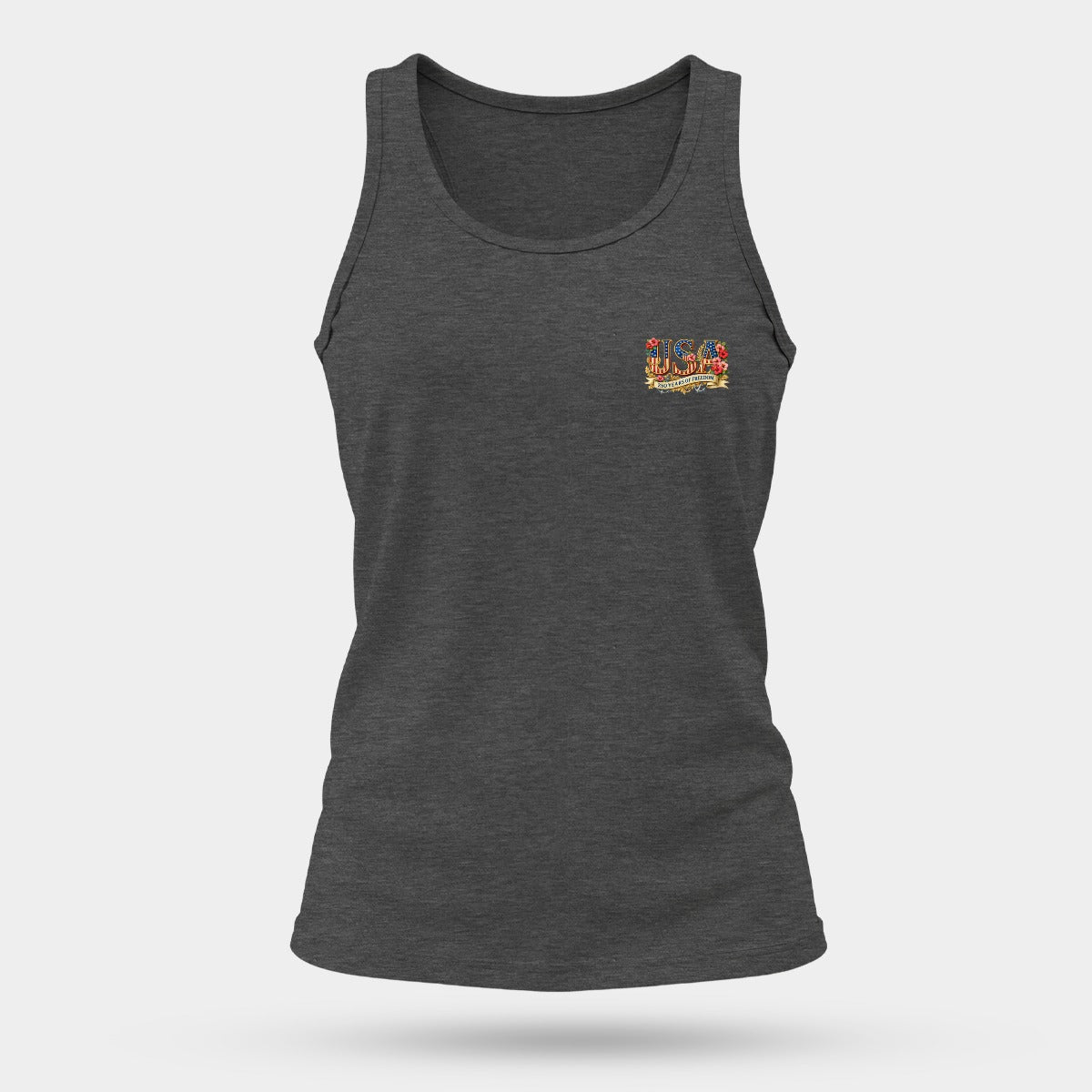 Women's 250 Years USA Breathable Sports Tank Top| Front & Back DTF
